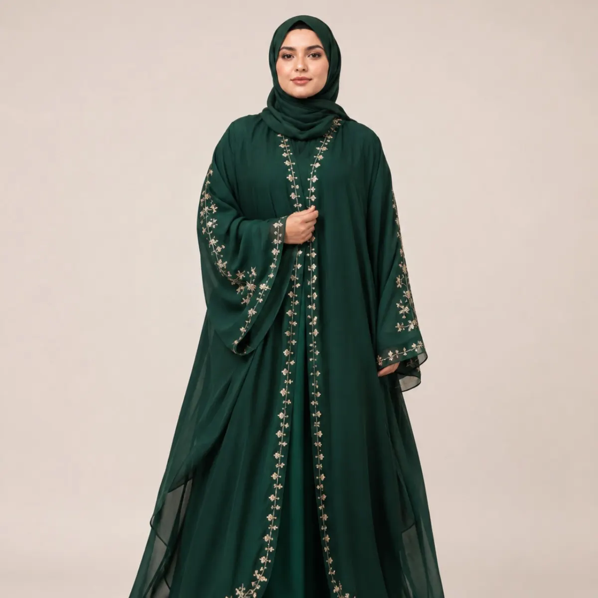 Embroidered Party Wear Abaya